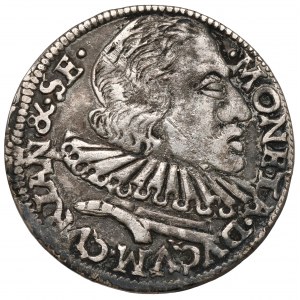 Kurlandia, Wilhelm Kettler, Trojak Mitawa 1599 - Stippla