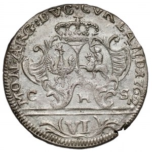 Kurlandia, Karol Chrystian, Szóstak Mitawa 1762 CHS