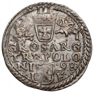Zygmunt III Waza, Trojak Olkusz 1598 - rzadki portret