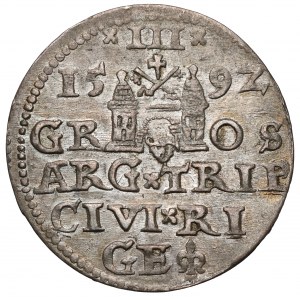 Zygmunt III Waza, Trojak Ryga 1592