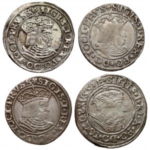 Zygmunt I Stary, Grosze Toruń 1529-1534 - zestaw (4szt)