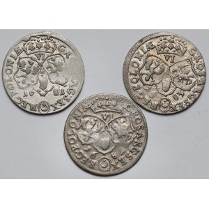 Jan III Sobieski, Szóstaki Bydgoszcz 1681-1683 - zestaw (3szt)