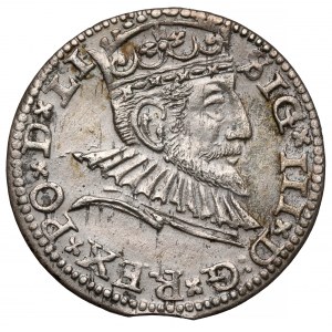 Zygmunt III Waza, Trojak Ryga 1591 - późny