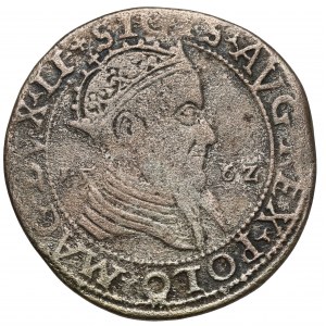 Zygmunt II August, Trojak Wilno 1562 - SZEROKI