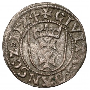 Zygmunt I Stary, Szeląg Gdańsk 1524 - pierwszy