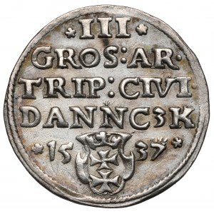 Zygmunt I Stary, Trojak Gdańsk 1537