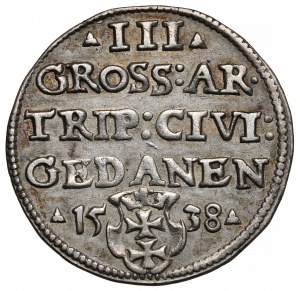 Zygmunt I Stary, Trojak Gdańsk 1538