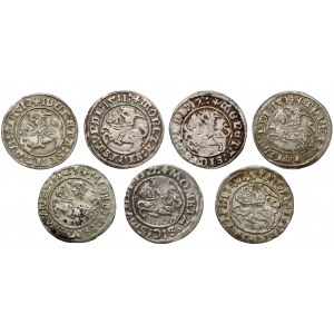 Zygmunt I Stary, Półgrosze Wilno 1510-1527 - zestaw (7szt)