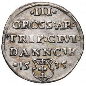 Zygmunt I Stary, Trojak Gdańsk 1535 - pierwszy