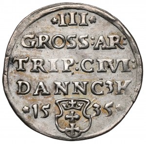 Zygmunt I Stary, Trojak Gdańsk 1535 - pierwszy