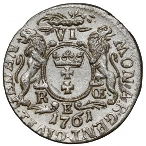 August III Sas, Szóstak Gdańsk 1761 REOE