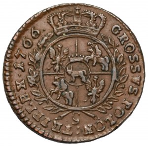 Poniatowski, Trojak 1766-g, Kraków - zbrojarz