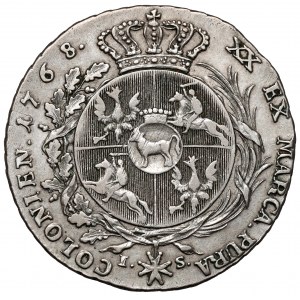 Poniatowski, Półtalar 1768 IS - bez przepaski