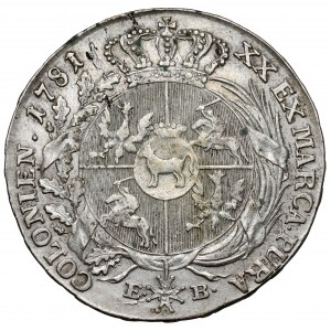 Poniatowski, Półtalar 1781 EB