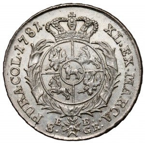Poniatowski, Dwuzłotówka 1781 EB