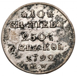 Poniatowski, 10 groszy 1792 MW