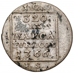 Poniatowski, Grosz srebrny 1766 FS - BEZ napisu