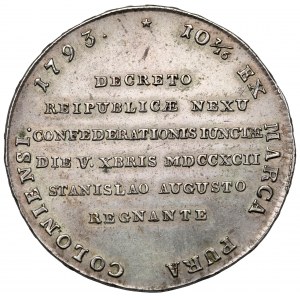 Poniatowski, Talar 1793 - TARGOWICA