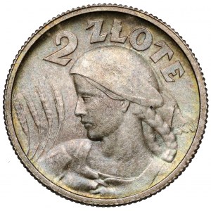 Kobieta i kłosy 2 złote 1924 Paryż