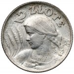 Kobieta i kłosy 2 złote 1924 - literka H - rzadkość