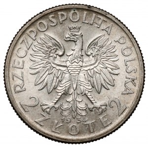 Głowa Kobiety 2 złote 1934