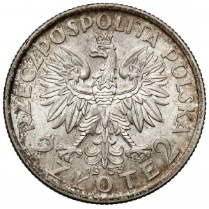 Głowa Kobiety 2 złote 1933
