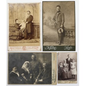 Warszawa, Łódź, Lwów i Bielsko-Biała, Fotografie - zestaw (4szt)