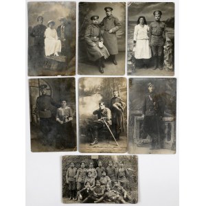 Rosja, Zdjęcia żołnierzy do 1917 - zestaw (7szt)