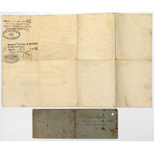 Rosja, Dokumenty, Przełom XIX/XX w. - zestaw (2szt)