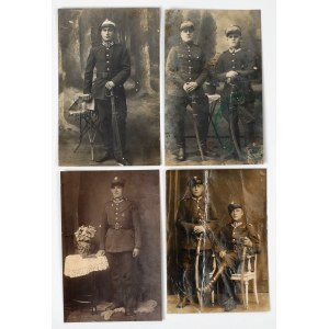 II RP, Fotografie wojskowe - zestaw (4szt)