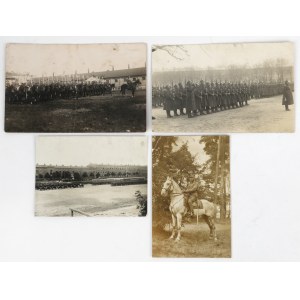 II RP, Fotografie wojskowe - zestaw (4szt)