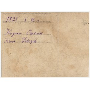 Rosja, Fotografia, Kozacy przy Jurtach 1921