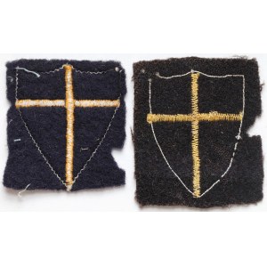 PSZnZ, Naszywka, Tarcza Krzyżowców 8 Armii - zestaw (2szt)
