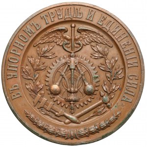 Rosja, Medal nagrodowy bez daty (1908-1909) Carskie Towarzystwo Rolnicze Don-Kubań-Terek