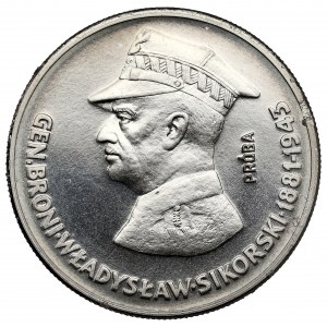 Próba NIKIEL 50 złotych 1981 Sikorski