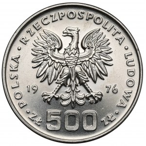 Próba NIKIEL 500 złotych 1976 Kościuszko - w prawo