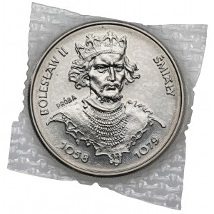 Próba NIKIEL 50 złotych 1981 Bolesław II Śmiały - zgrzewka