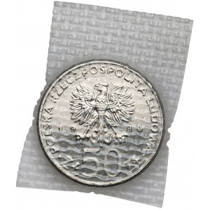 Próba NIKIEL 50 złotych 1980 Kazimierz I Odnowiciel - zgrzewka