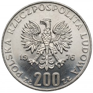 Próba NIKIEL 200 złotych 1976 Igrzyska - głowa