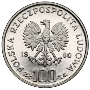 Próba NIKIEL 100 złotych 1980 Głuszec