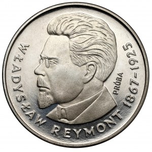 Próba NIKIEL 100 złotych 1977 Reymont - w lewo