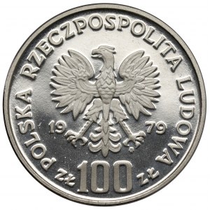 Próba NIKIEL 100 złotych 1979 Ludwik Zamenhof - w lewo