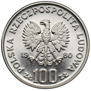 Próba NIKIEL 100 złotych 1980 XXII Olimpiada - biegacz