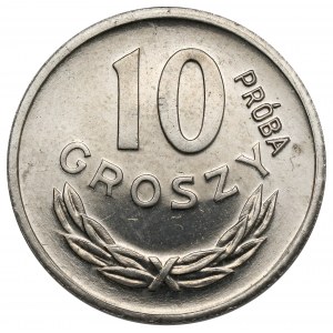 Próba NIKIEL 10 groszy 1949