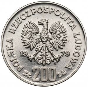 Próba NIKIEL 200 złotych 1979 Mieszko I - popiersie