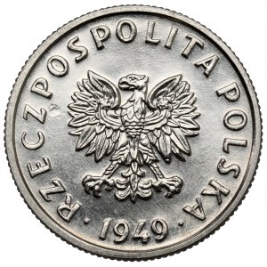 Próba NIKIEL 5 groszy 1949