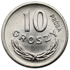 Próba NIKIEL 10 groszy 1962