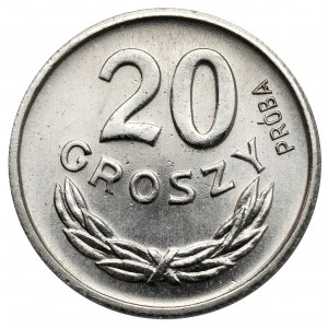 Próba NIKIEL 20 groszy 1963