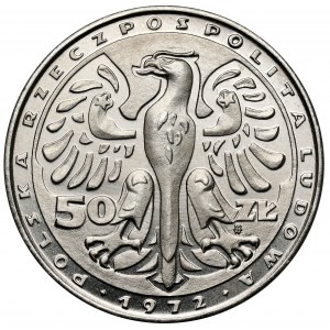 Próba NIKIEL 50 złotych 1972 Chopin - duża głowa