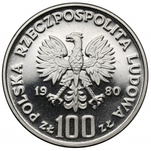 Próba NIKIEL 100 złotych 1980 Jan Kochanowski